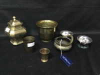 Lot 316 - CHINESE BRONZE CENSER along with a group of...