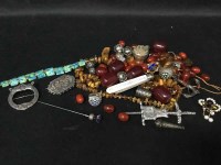 Lot 317 - LOT OF VARIOUS SILVER JEWELLERY including a...