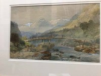 Lot 348 - WILLIAM LANGLEY GLEN NEAR ROSSLYN watercolour;...