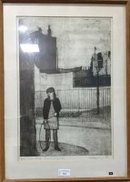 Lot 354 - JOSEPH KEARNEY GIRL WITH A HOOP etching,...