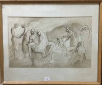 Lot 412 - JOSEPH KEARNEY THE ENTOMBMENT pen and ink on...
