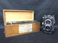 Lot 418 - COLLECTION OF LANTERN SLIDES AND TWO ROLLEFLEX...