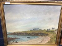 Lot 464 - D.M. MACDONALD VIEW OF THE SHORE 41cm x 52.5cm...