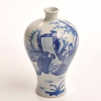 Lot 433 - EARLY 20TH CENTURY CHINESE BLUE AND WHITE VASE...