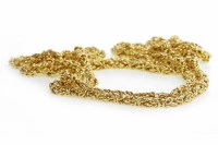 Lot 85 - IMPRESSIVE CHAIN LINK NECKLACE formed by fancy...