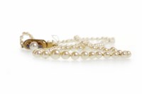 Lot 145 - MID TWENTIETH CENTURY PEARL NECKLACE formed by...