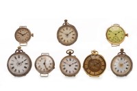 Lot 795 - COLLECTION OF VARIOUS FOB AND WRIST WATCHES...