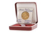 Lot 517 - GOLD SOVEREIGN DATED 1910
