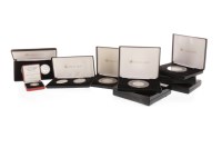 Lot 546 - COLLECTION OF VARIOUS SILVER PROOF COINS...