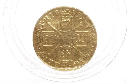Lot 569 - GOLD GUINEA DATED 1711