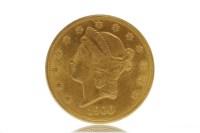 Lot 582 - GOLD USA $20 DOLLAR DATED 1900