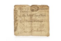 Lot 603 - THE FALKIRK UNION BANKNOTE DATED 10TH OCTOBER...