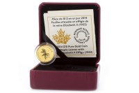 Lot 606 - CPM THE GILLICK EFFIGY GOLD MAPLE LEAF COIN...