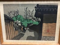 Lot 482 - THREE 20TH CENTURY JAPANESE WOODBLOCK PRINTS...