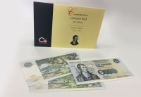 Lot 634 - COMMEMORATIVE CLYDESDALE BANK £5 NOTES, ROBERT...