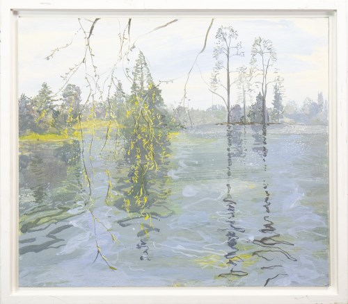 Lot 38 - * RUTH STAGE NEAC, PANORAMA WITH WILLOW (AT...