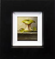 Lot 47 - * MIKE WOODS, APPLE CORE AND GRAPES oil on...