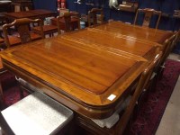 Lot 491 - 20TH CENTURY CHINESE HARDWOOD DINING SUITE...