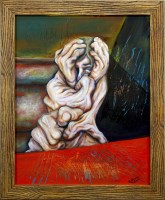 Lot 95 - * KEVIN O'ROURKE, TONGUE TIED oil on canvas,...