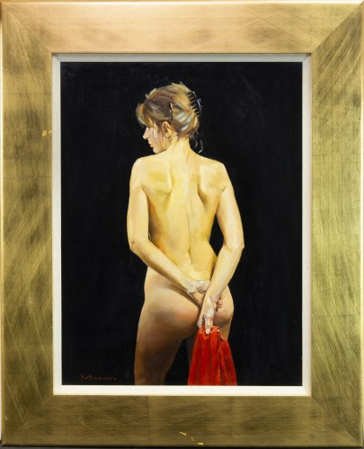 Lot 153 - * JACK MORROCCO (SCOTTISH B.1953), NUDE WITH...
