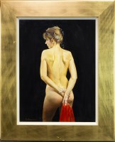 Lot 153 - * JACK MORROCCO (SCOTTISH B.1953), NUDE WITH...