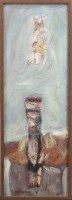 Lot 185 - * NAEL HANNA, FIGURATIVE STUDY oil on canvas,...