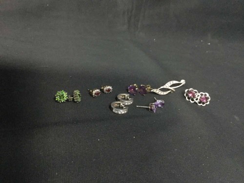 Lot 12 - COLLECTION OF VARIOUS EARRINGS including gold...