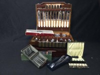 Lot 74 - GROUP OF CASED SILVER PLATED CUTLERY