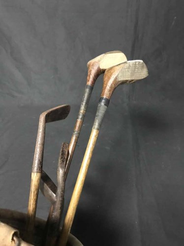 Lot 108 - ANTIQUE HICKORY GOLF CLUBS including Gordon...