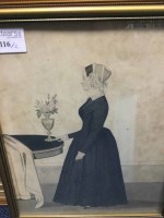 Lot 116 - TWO VICTORIAN FAMILY SKETCHES one depicting a...