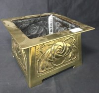 Lot 124 - BRASS PLANTER IN THE ARTS & CRAFTS MANNER of...