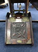 Lot 133 - VICTORIAN MAHOGANY AND BRASS BOUND COAL DEPOT...