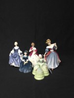 Lot 155 - SEVEN ROYAL DOULTON LADIES along with a...