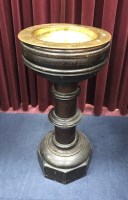 Lot 265 - CHURCH FONT with brass top