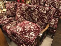 Lot 325 - THREE PIECE BERGERE SUITE comprising a three...