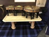 Lot 332 - MODERN COFFEE TABLE along with a group of...