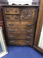 Lot 344 - EARLY 20TH CENTURY MAHOGANY CHEST OF DRAWERS