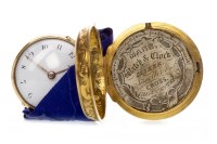 Lot 815 - A RARE EARLY EIGHTEENTH CENTURY PAIR CASED WATCH