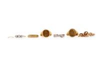 Lot 291 - A GOLD SIGNET RING AND OTHER JEWELLERY