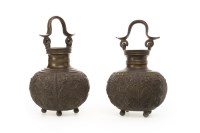 Lot 1008 - PAIR OF 20TH CENTURY EASTERN CAST METAL...