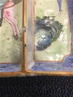 Lot 1034 - A CHINESE FAMILLE ROSE DISH