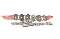 Lot 1018 - 20TH CENTURY CHINESE SILVER BELT formed with...