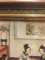 Lot 1033 - A CHINESE PAINTING ON SILK