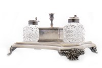 Lot 819 - EARLY 20TH CENTURY SILVER PLATED DOUBLE...