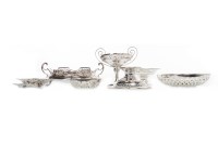 Lot 874 - PAIR OF SILVER BONBON DISHES maker Charles S....