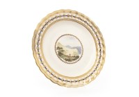 Lot 375 - A LATE 18TH CENTURY DERBY TOPOGRAPHICAL PLATE
