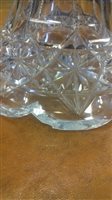 Lot 1232 - MID-20TH CENTURY CUT GLASS TABLE CENTREPIECE...