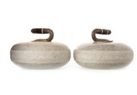 Lot 1624 - PAIR OF LATE 19TH CENTURY CURLING STONES both...