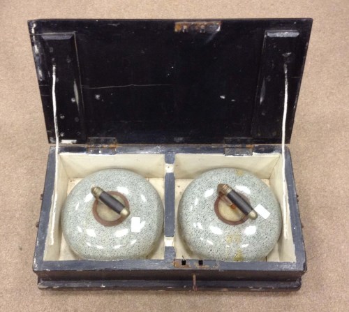 Lot 1625 - PAIR OF LATE 19TH CENTURY CURLING STONES both...