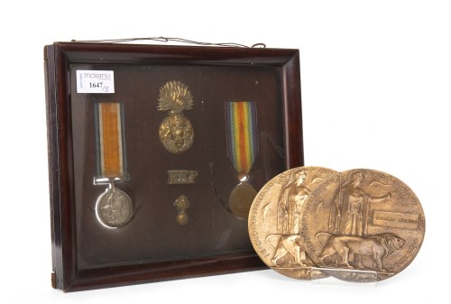 Lot 1647 - TWO WWI MEDALS - 1914-1918 MEDAL and the...